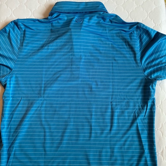 G/Fore Blue Striped Men's Polo - XL - Picture 3 of 3